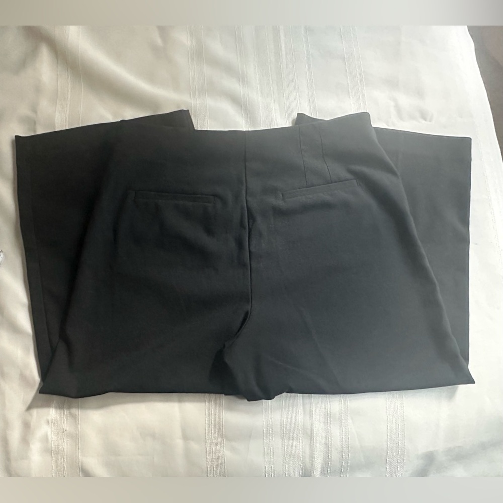 LOFT Black Wide Leg Trousers - Picture 4 of 10